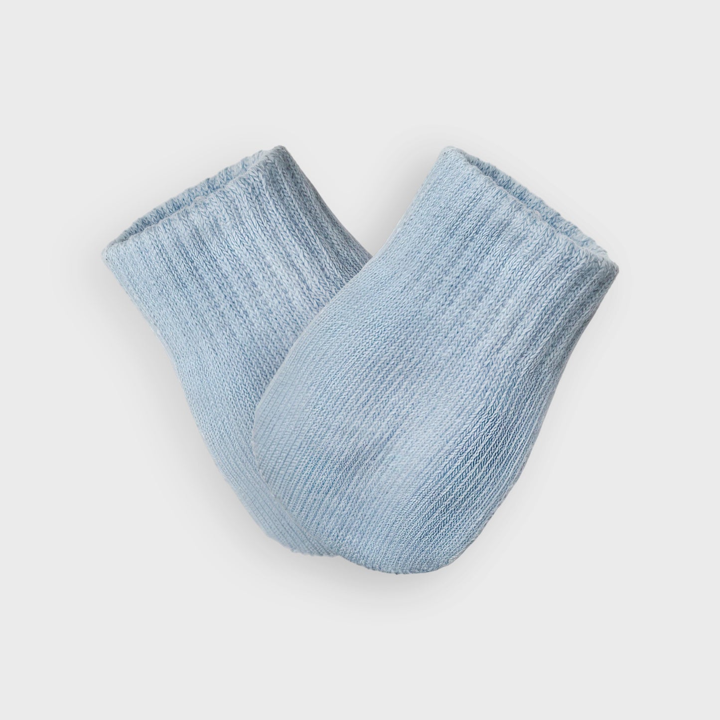 Blue Cotton Mittens