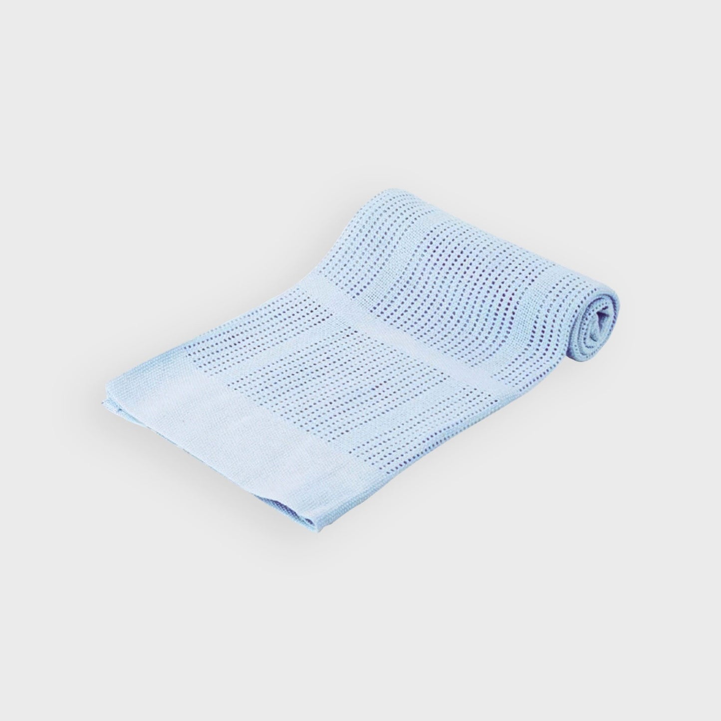 Blue Cotton Cellular Blanket