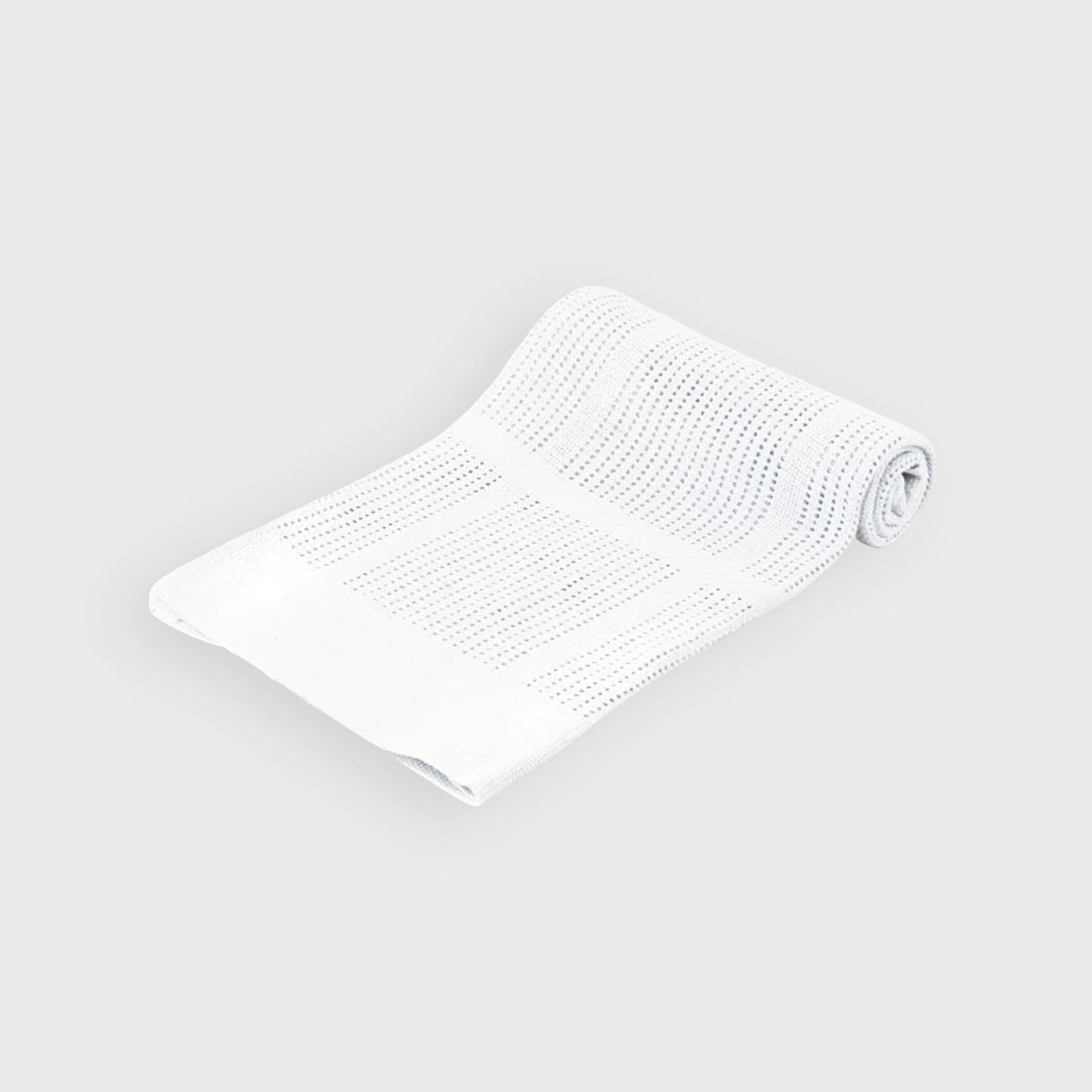 White Cotton Cellular Blanket