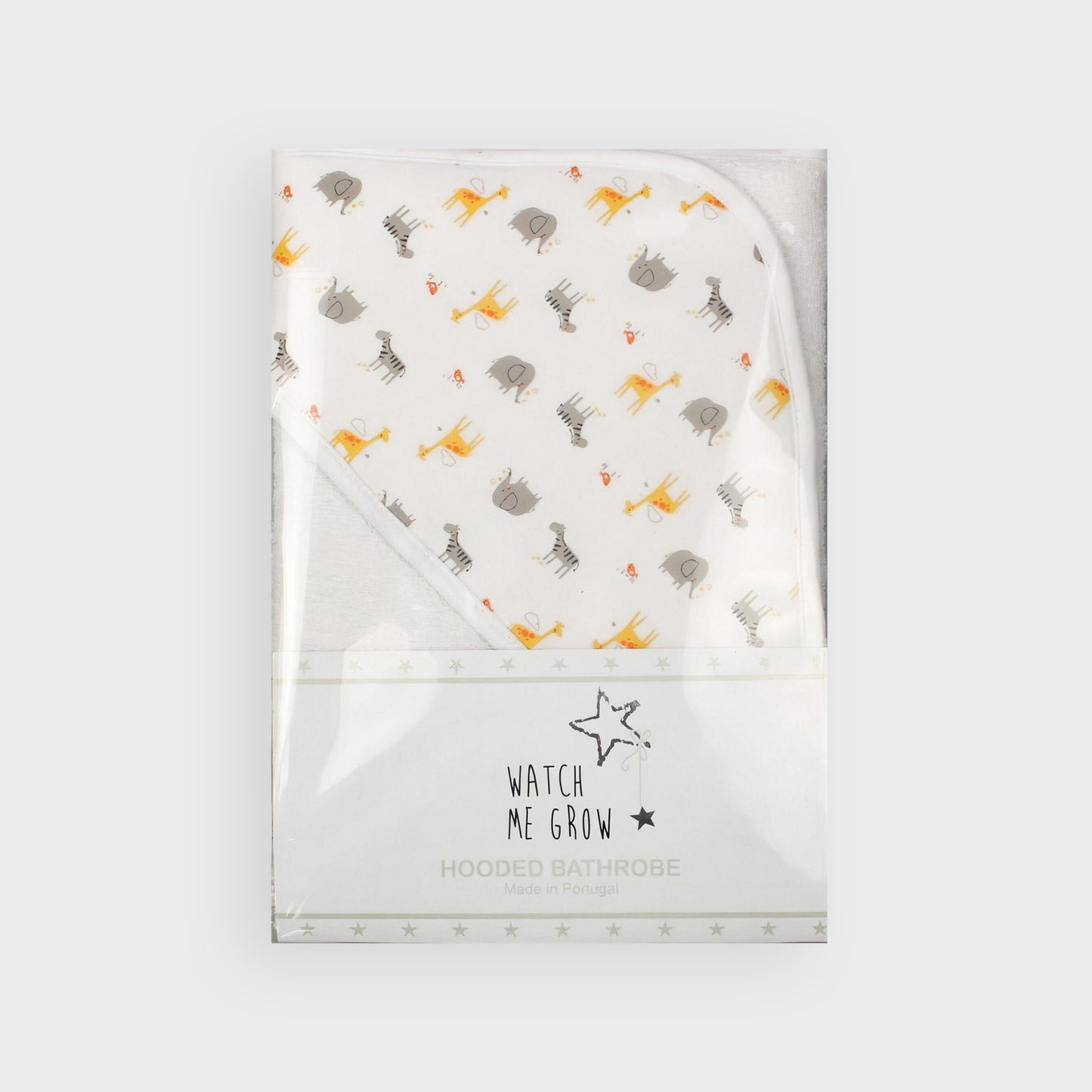 Hooded Towel/Robe With Safari Print Hood