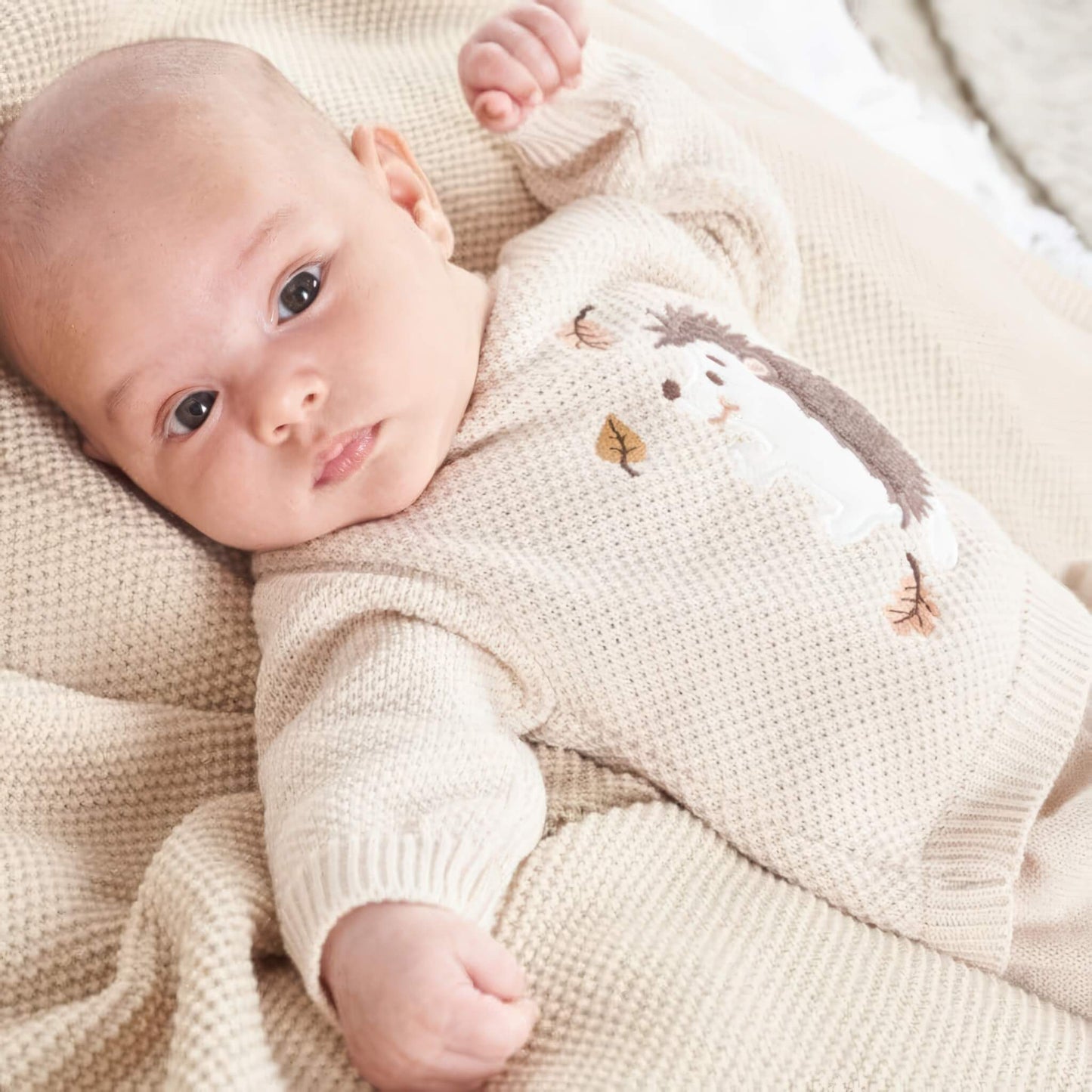 Knitted Hedgehog Jumper and Leggings Set