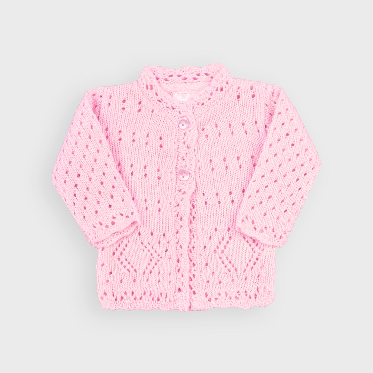Pink Premature Knitted Cardigan