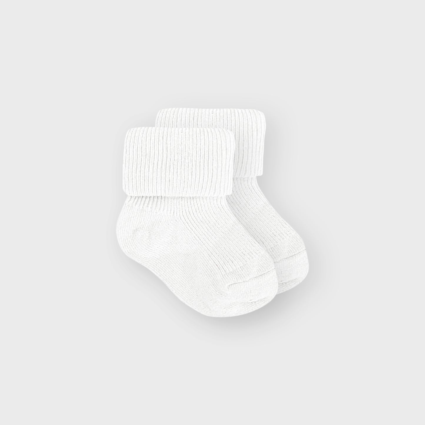 Premature White Turnover Socks