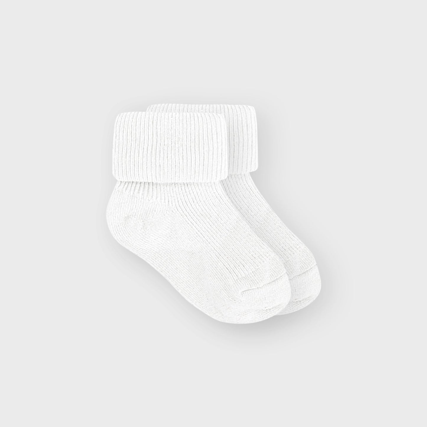 White Turnover Socks