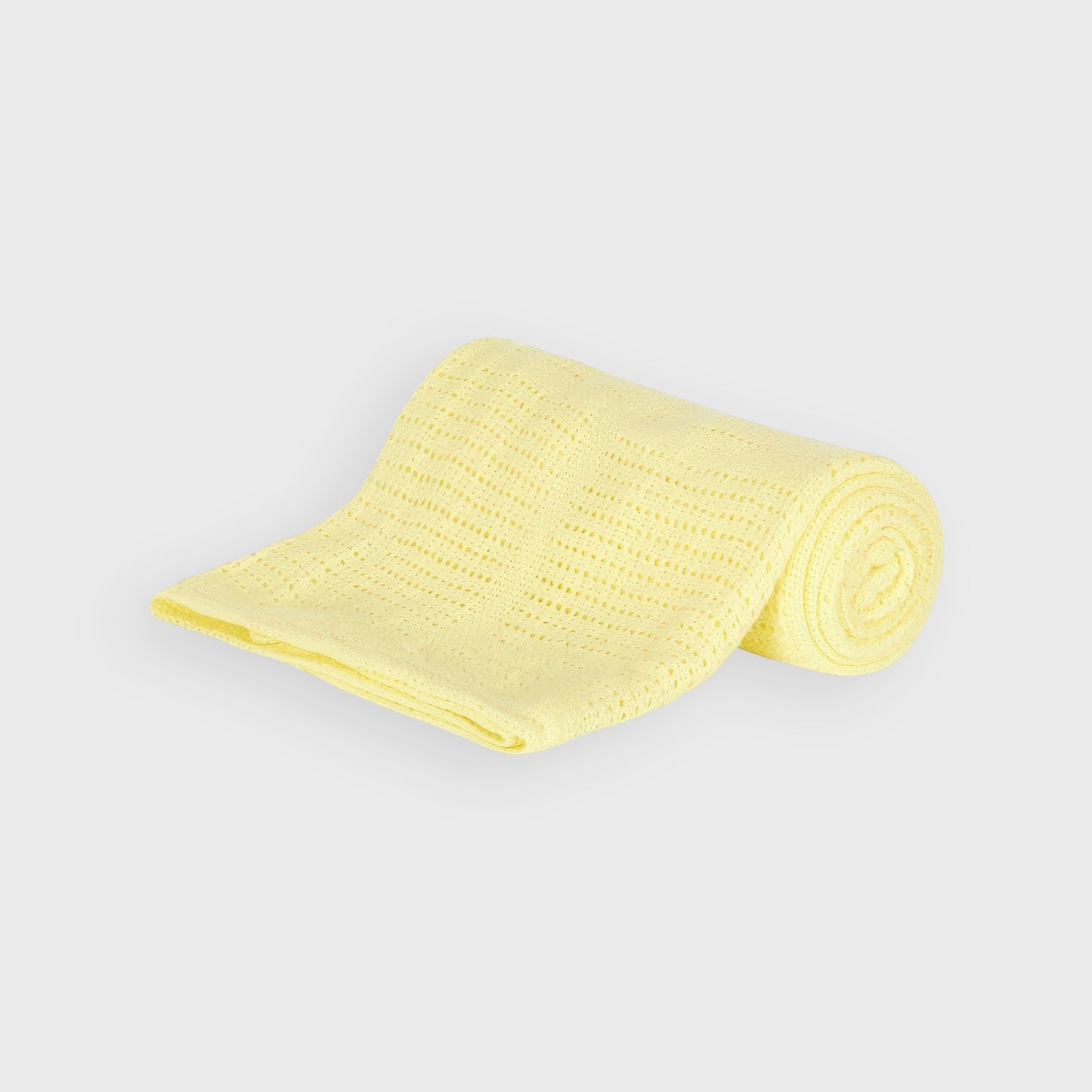 Soft Handle Lemon Cellular Blanket