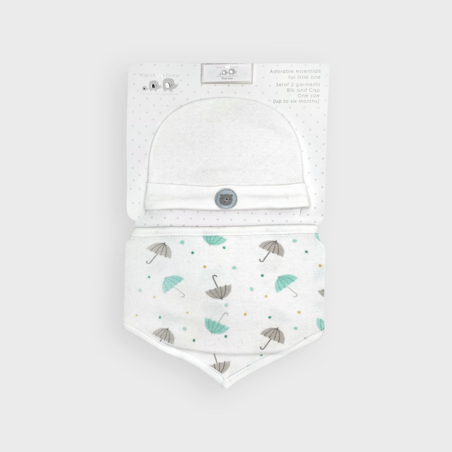 "Better Together" White Hat & Bib Set