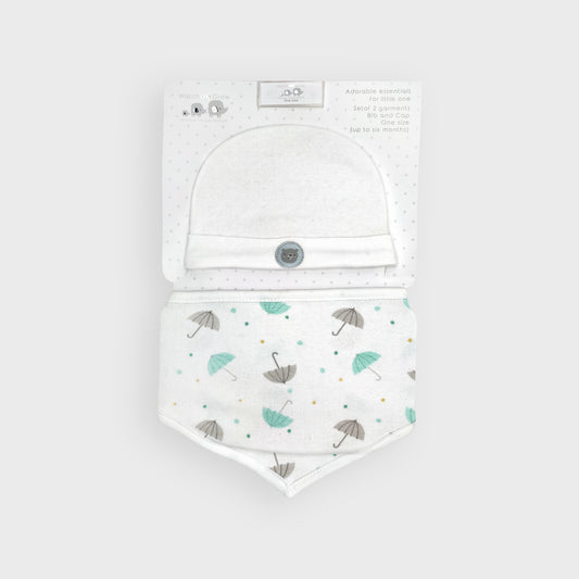 "Better Together" White Hat & Bib Set