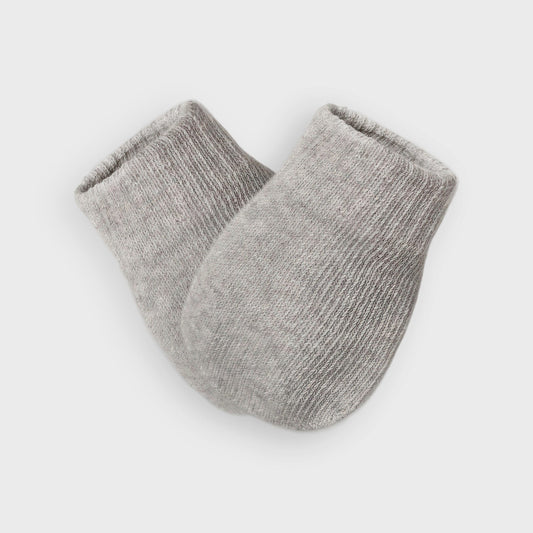 Grey Cotton Mittens