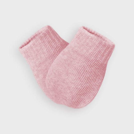 Pink Cotton Mittens