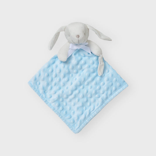Bunny Blue Bubble Velour Comforter