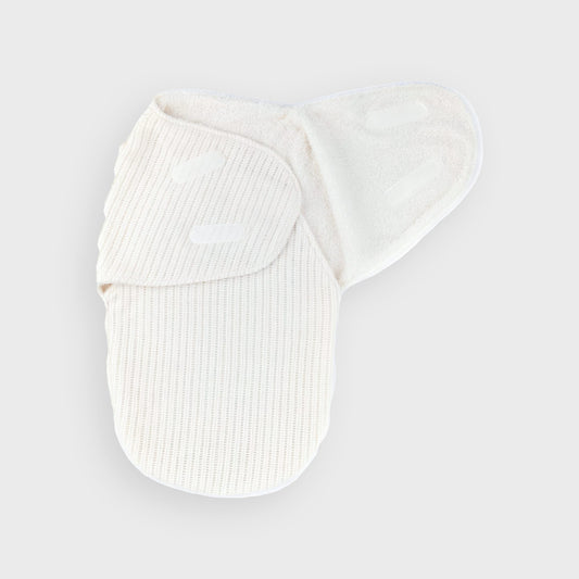 White Chenille Cellular Swaddle Wrap