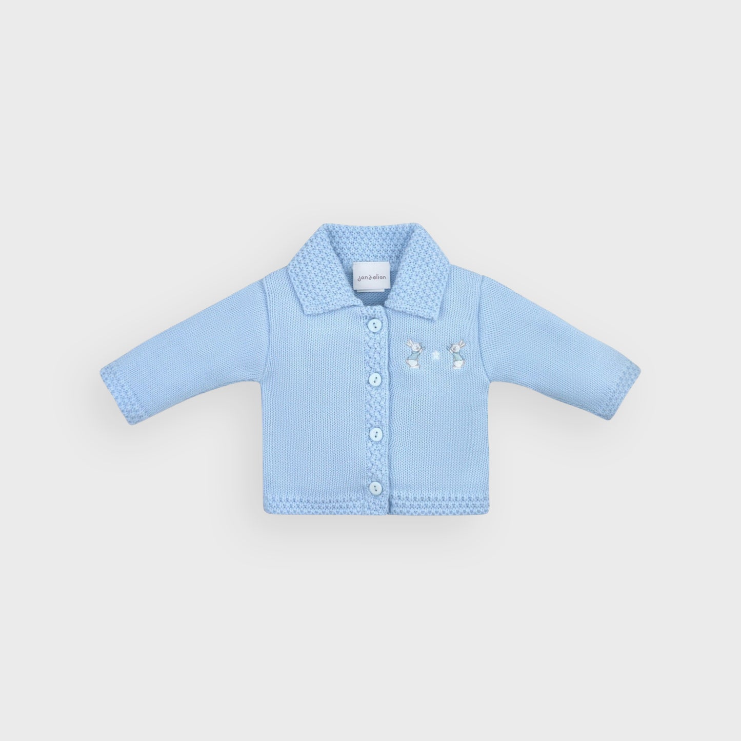 Blue Knitted Bunny Cardigan