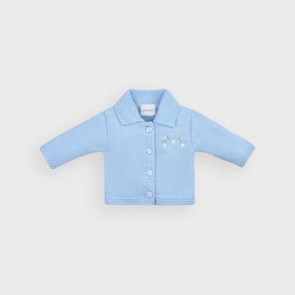 Blue Knitted Bunny Cardigan