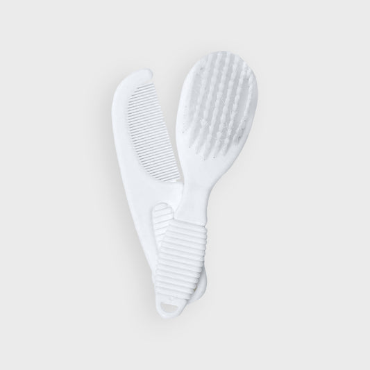 White Brush & Comb Set