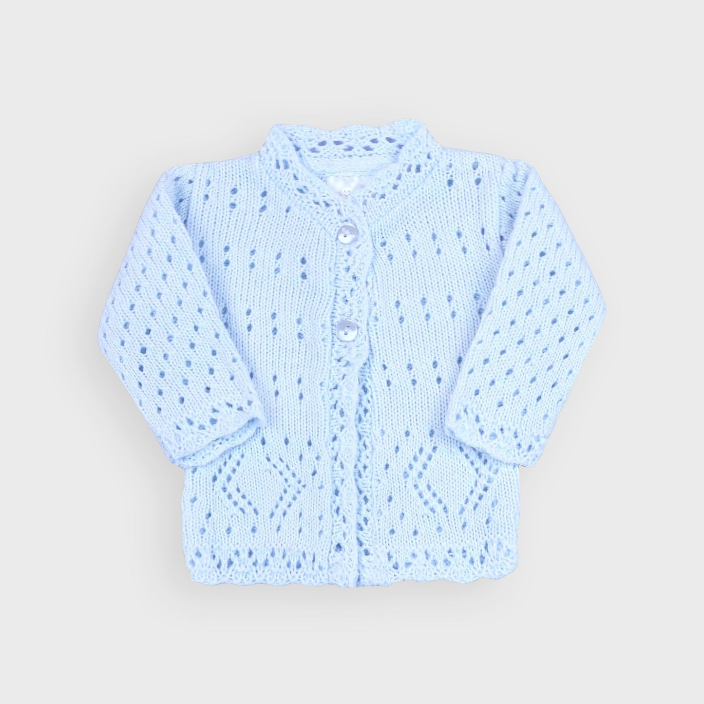 Blue Premature Knitted Cardigan