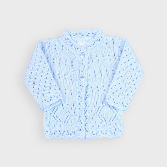 Blue Premature Knitted Cardigan