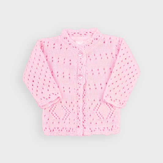 Pink Premature Knitted Cardigan