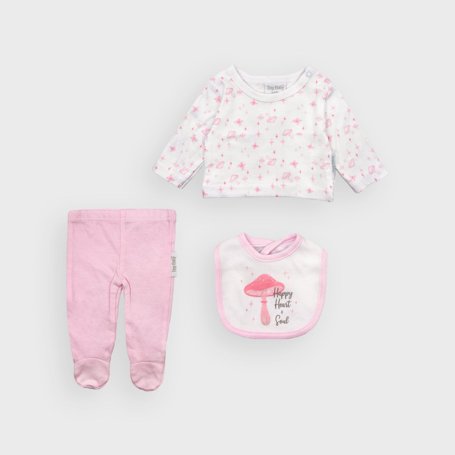 Premature Happy Top, Pants & Bib Set