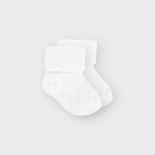 Premature White Turnover Socks