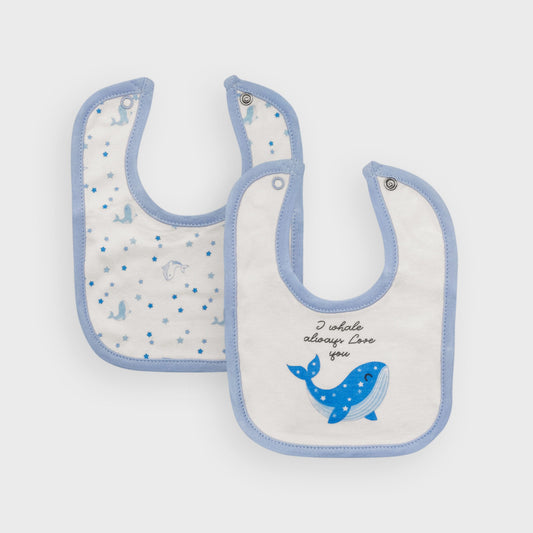Premature Whale Bibs - 2 Pack