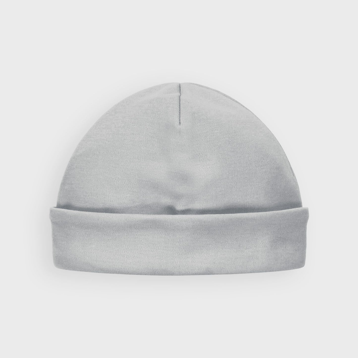 Grey Cotton Layette Hat