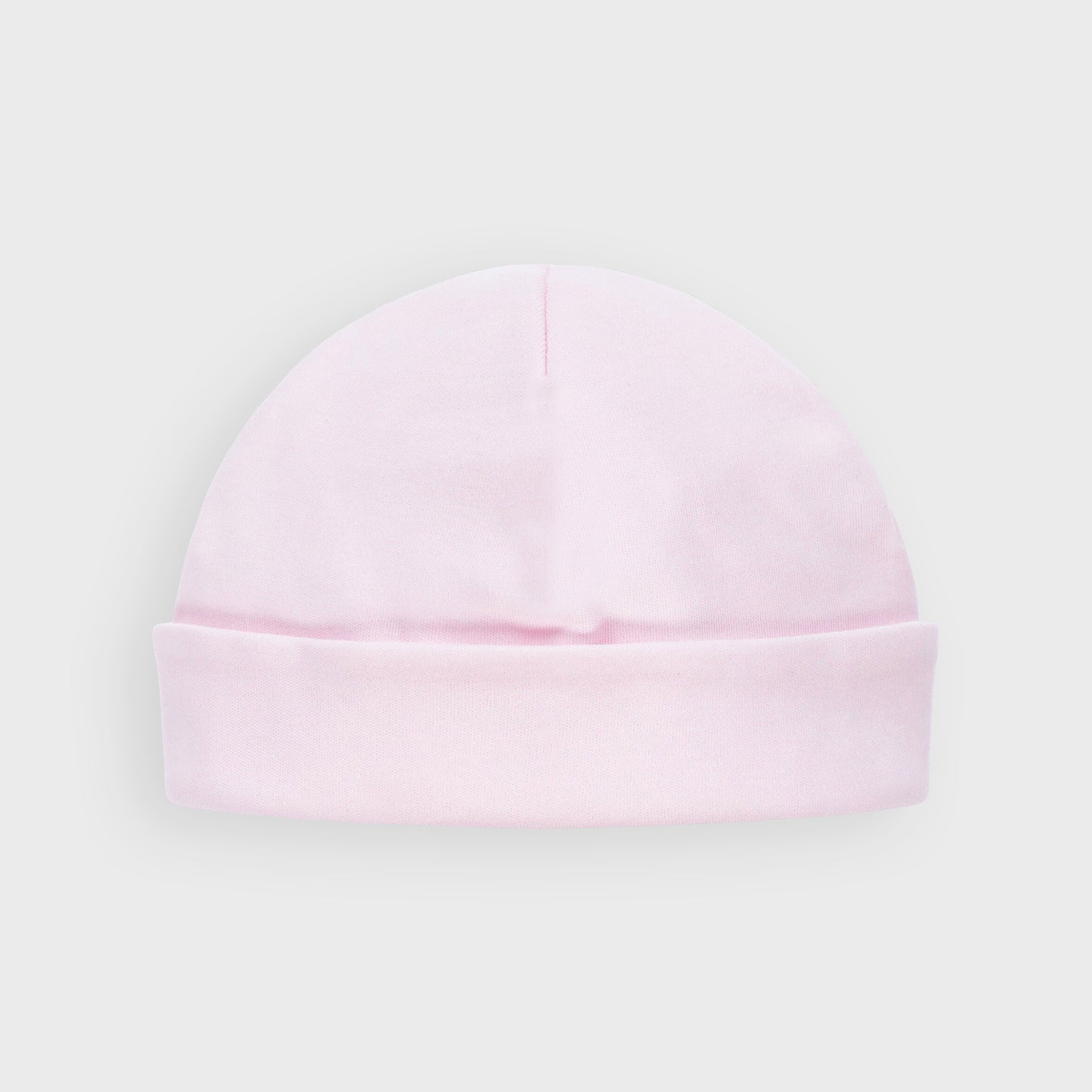 Pink Cotton Layette Hat