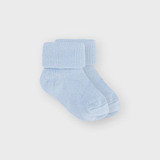 Blue Turnover Socks
